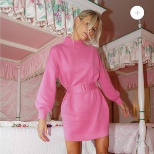 New Yellow the Label Coco Pink Mini Dress